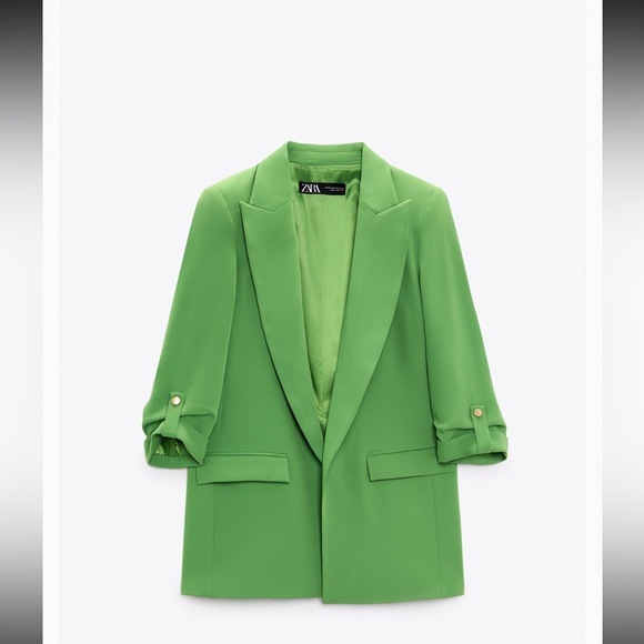BLAZER with rolled-up sleeves - Picture 1 of 5